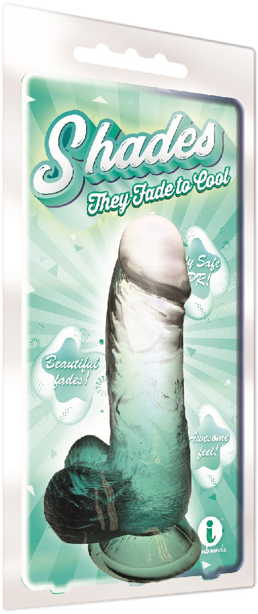 Shades Gradient Dildo Emerald TPR 6"