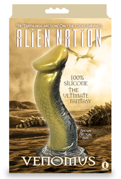 Alien Nation Venomus Serpent Dildo Gold 9"