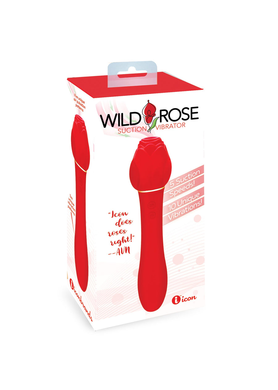 Wild Rose Dual-Action Suction & Shaft Vibrator