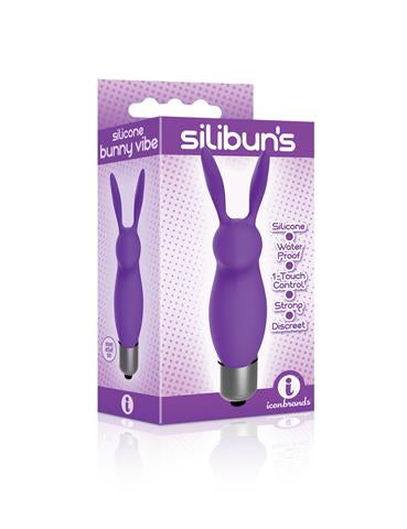 Silibuns Silicone Bunny Bullet Vibe Purple