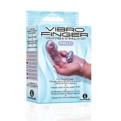 Vibro Finger Phallic Dual-Finger Vibe Purple