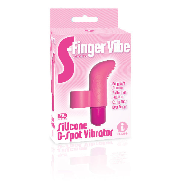 S-Finger G-Spot Silicone Vibe Pink