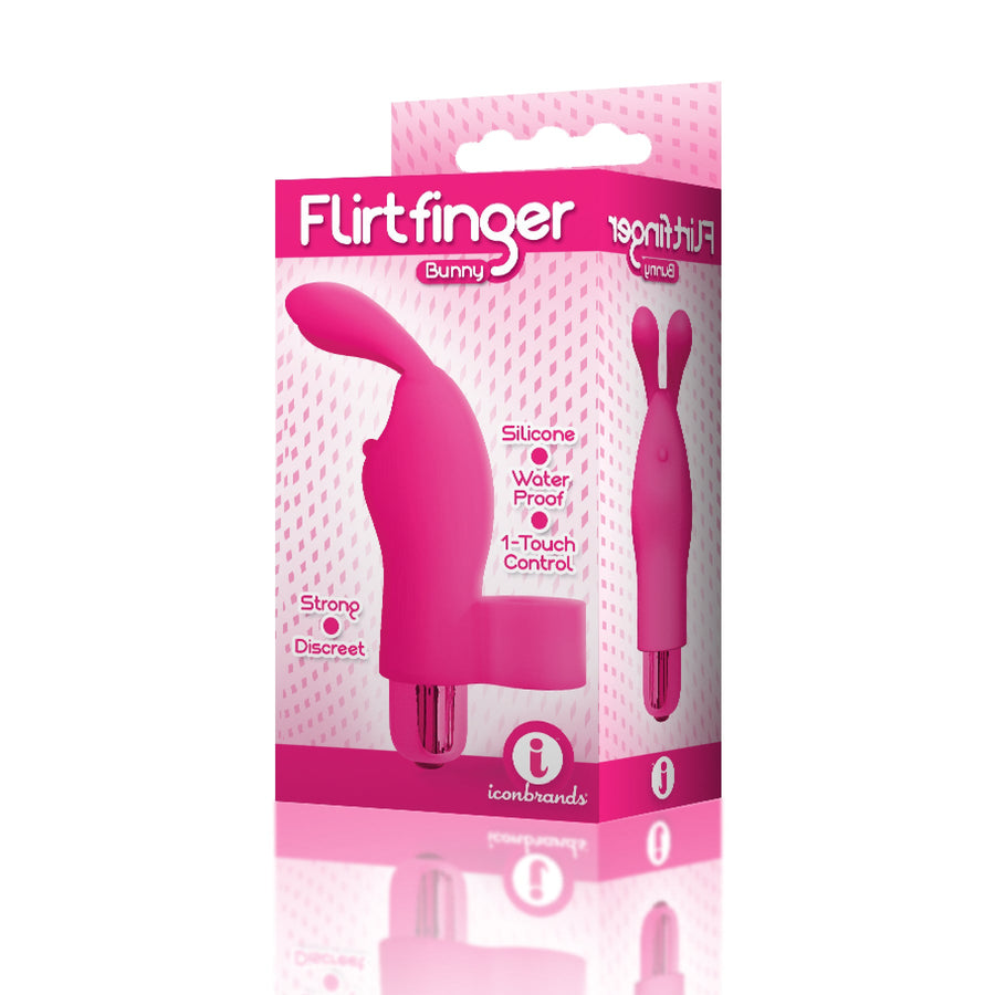 Flirt Finger Bunny Bullet Vibe Pink