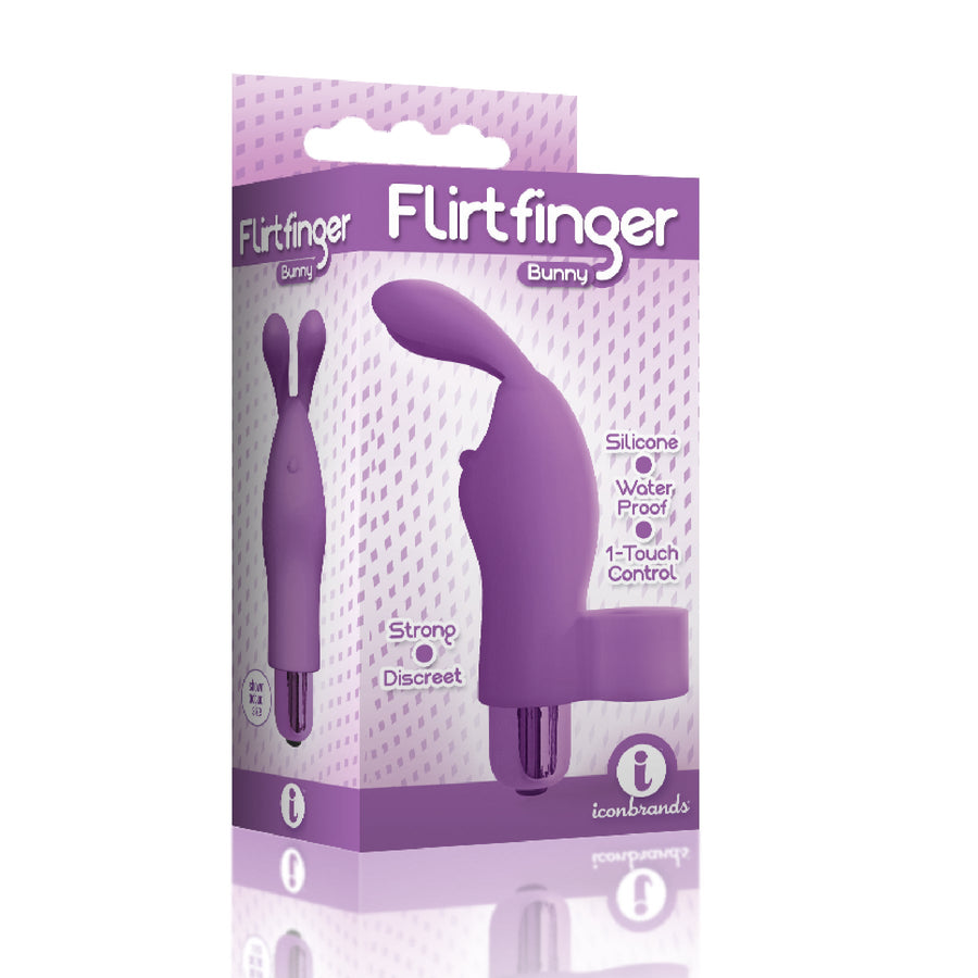 Flirt Finger Bunny Bullet Vibe Purple