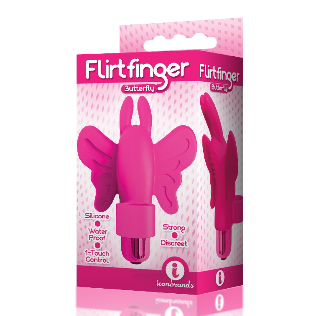 Flirt Finger Butterfly Bullet Vibe Pink