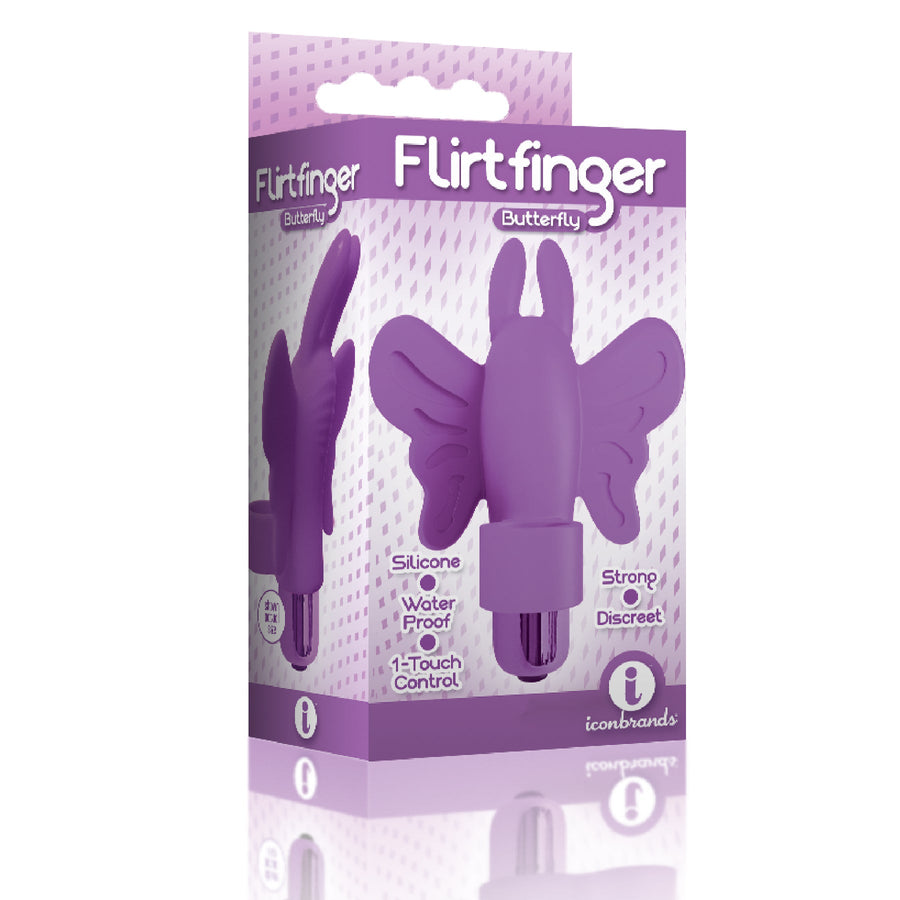 Flirt Finger Butterfly Bullet Vibe Purple