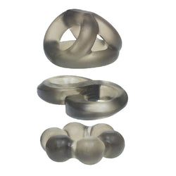 Phat Rings TPR Cock Rings 3-Pack Clear