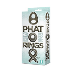 Phat Rings TPR Cock Rings 3-Pack Smoky Gray
