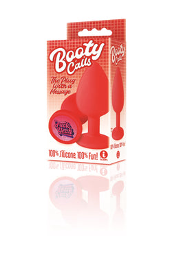 Booty Calls Silicone Butt Plug Red "Fuck Yeah"