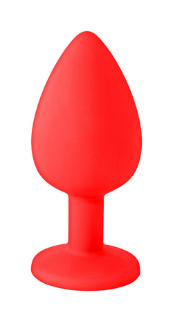 Booty Calls Silicone Butt Plug Red "Fuck Yeah"