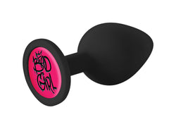 Booty Calls Silicone Butt Plug Black "Bad Girl"