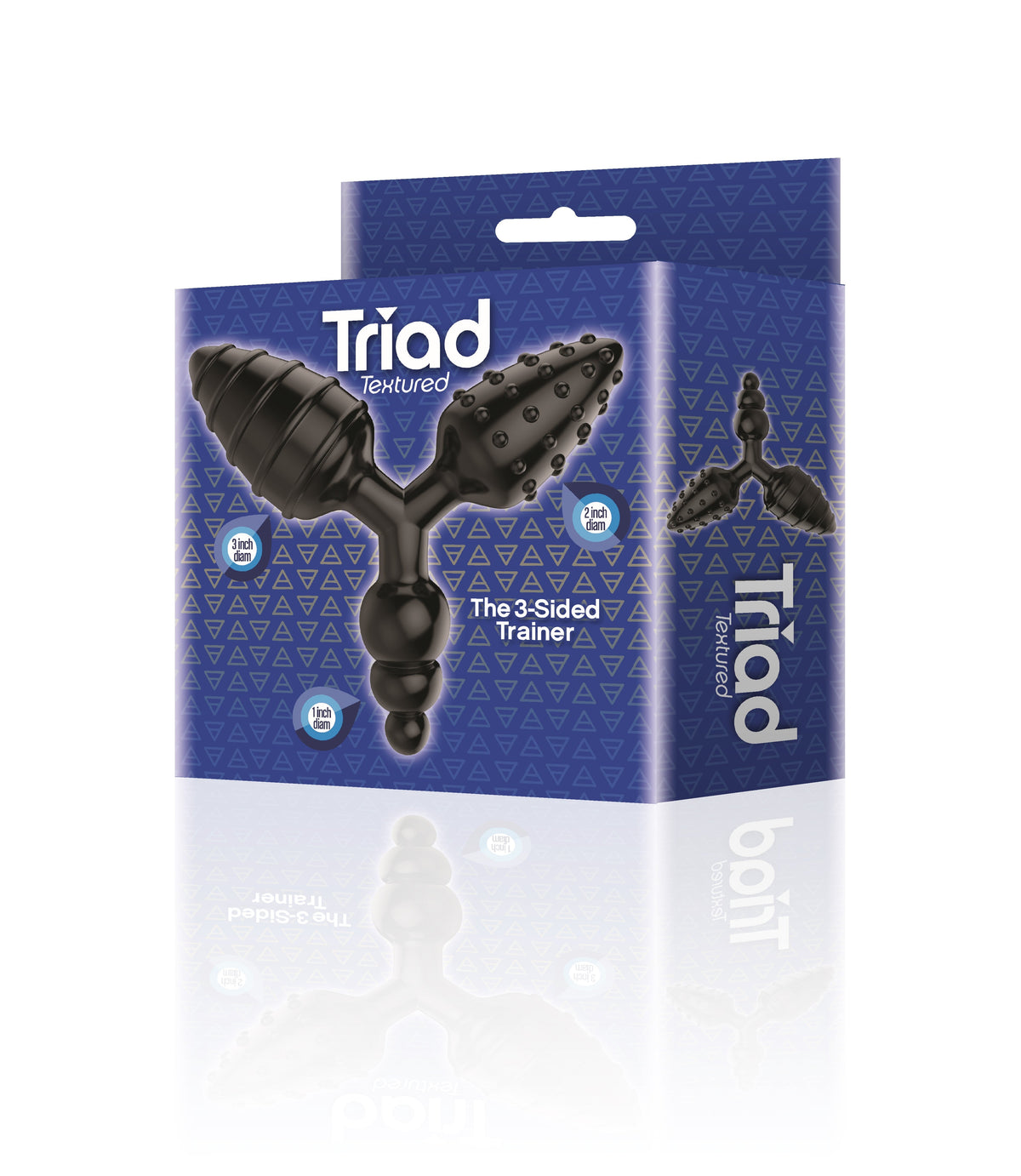 Triad 3 Way Butt Plug Textured Unique