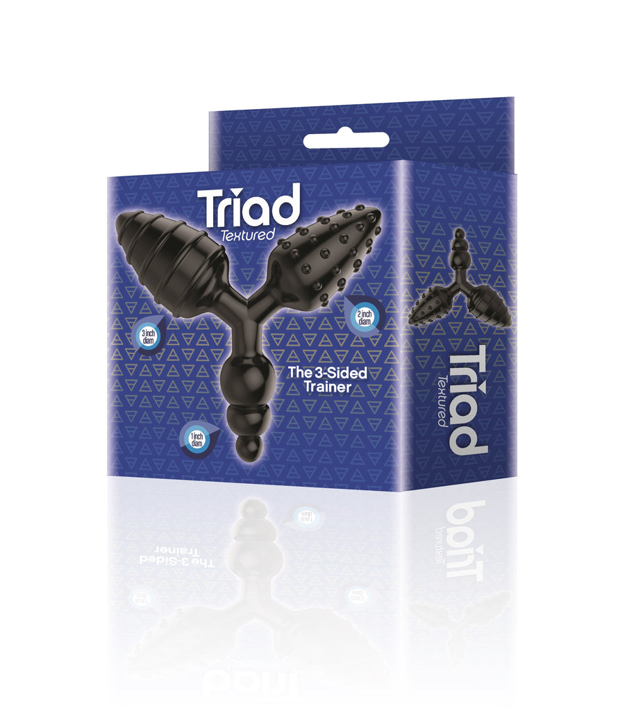 Triad 3 Way Butt Plug Textured Unique