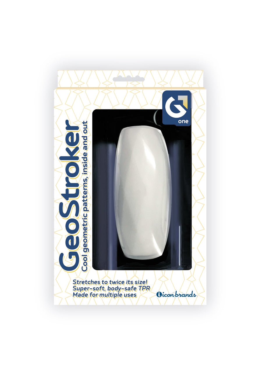 GeoStroker One Diamond-Plate Masturbator White