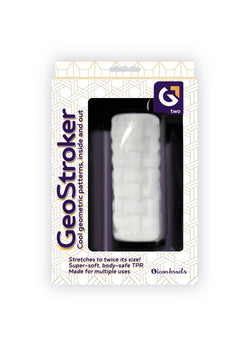 GeoStroker Two Crisscross Masturbator White