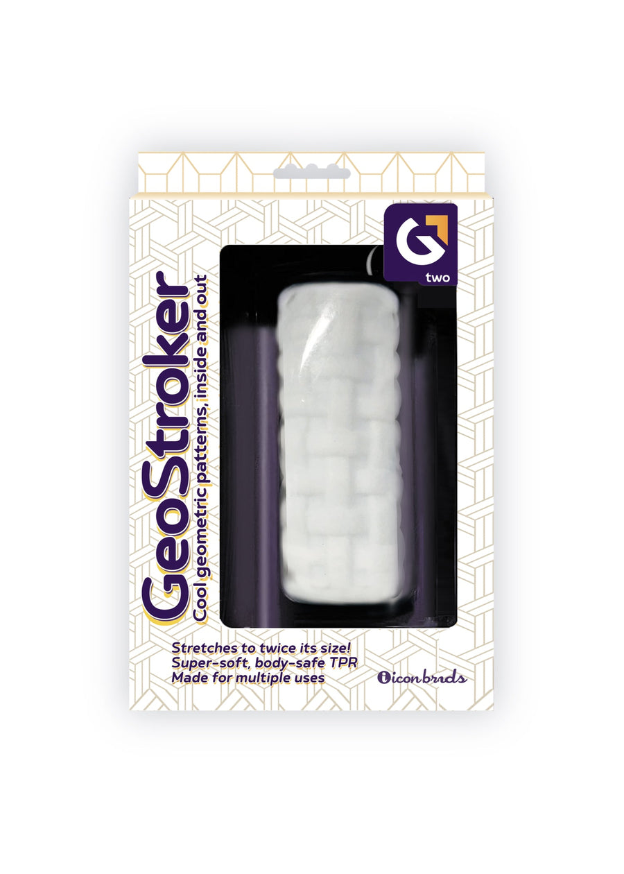 GeoStroker Two Crisscross Masturbator White