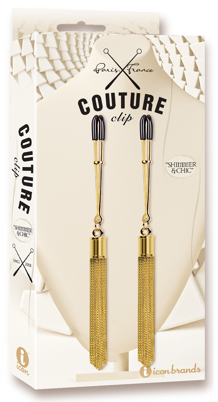 Couture Clips Shimmer Chic Gold Clamps