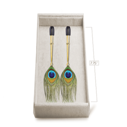Couture Clips Peacock Plume Clamps