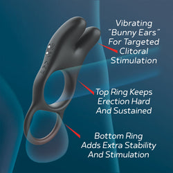 Red Dot Cock Ring V1 Vibrating