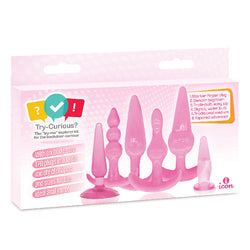 Try-Curious Anal Plug Starter Kit Pink