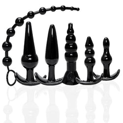 Try-Curious Anal Plug Starter Kit Black
