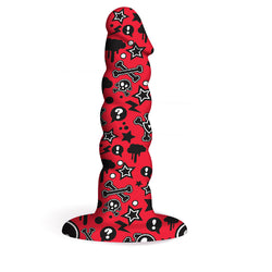 Goth Girl Twisted G-Spot Silicone Dildo 6.3"