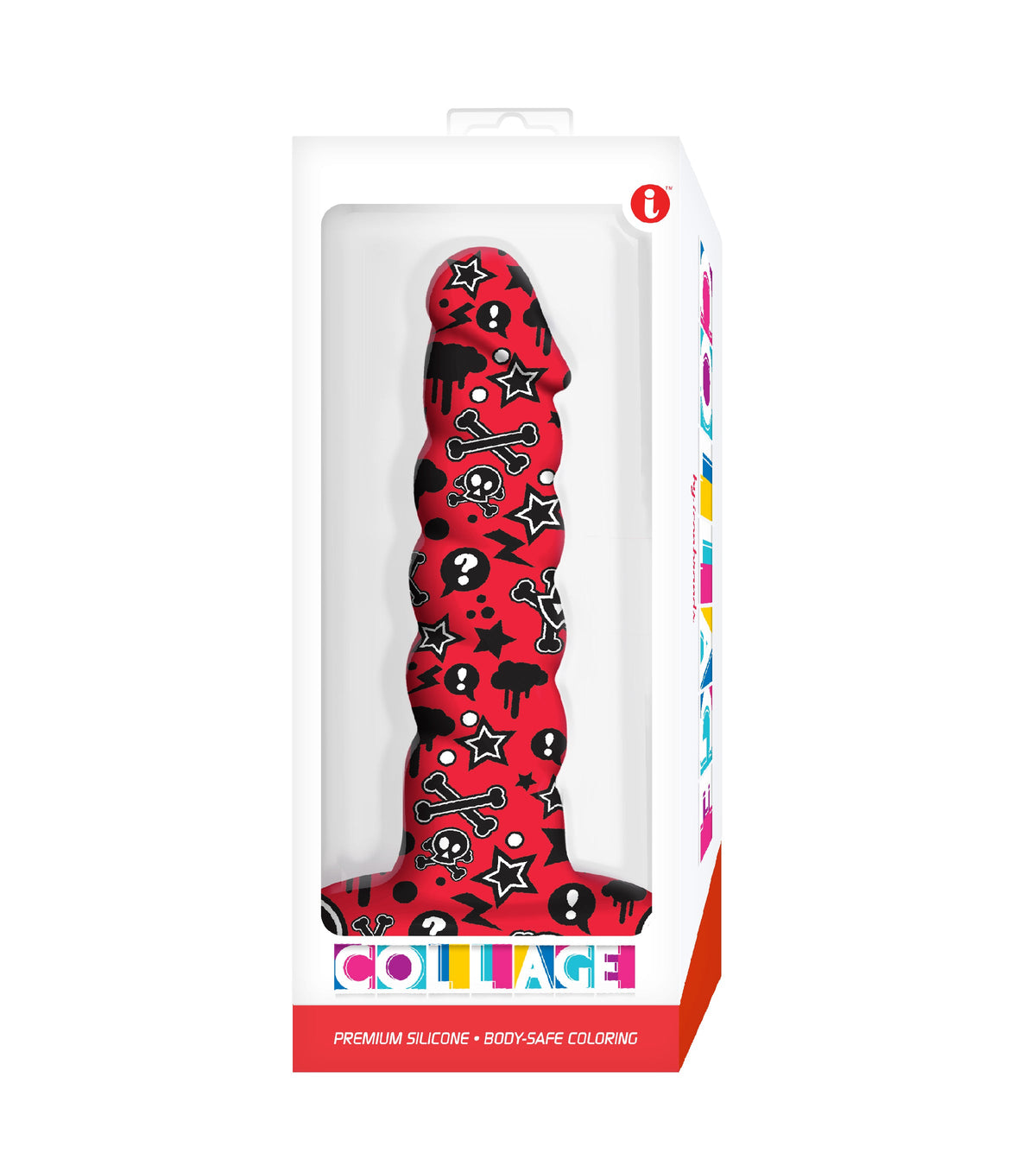 Goth Girl Twisted G-Spot Silicone Dildo 6.3"