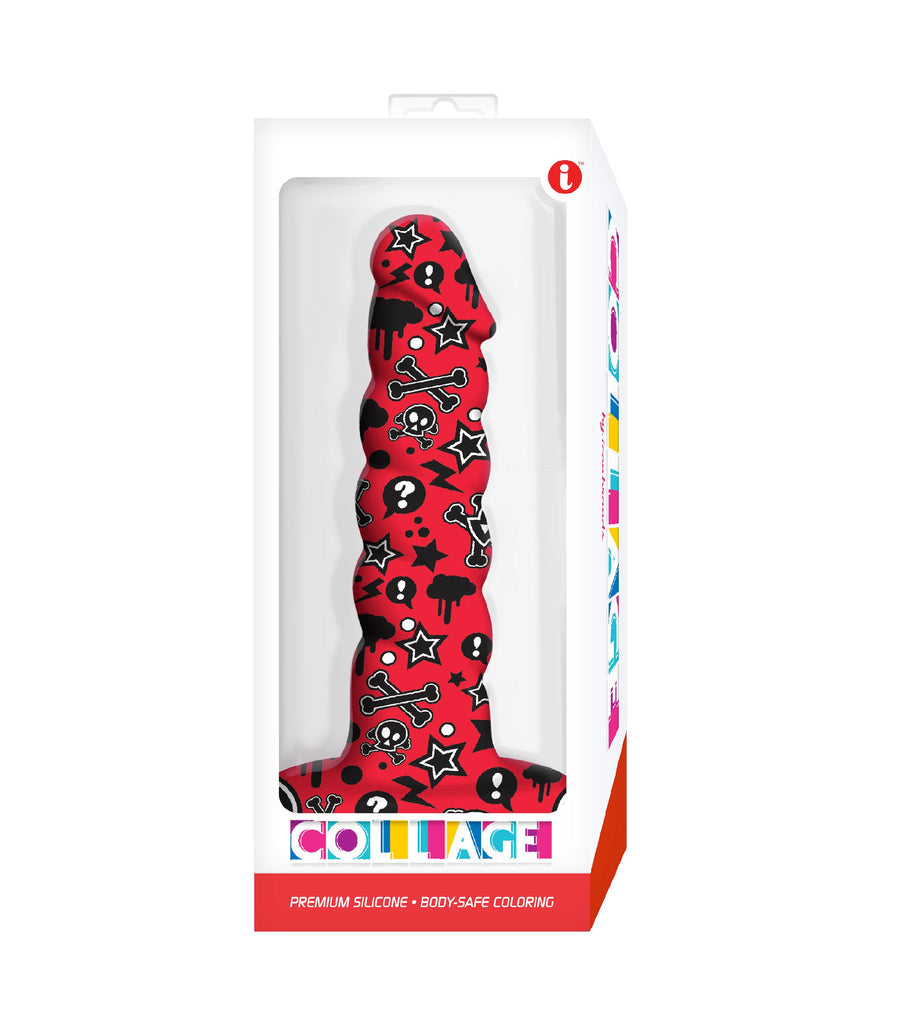 Goth Girl Twisted G-Spot Silicone Dildo 6.3"
