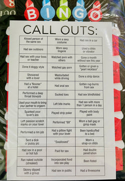 Dirty Fucking Blowout Bingo