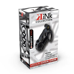Kink Chastity Cock Cage Medium Black