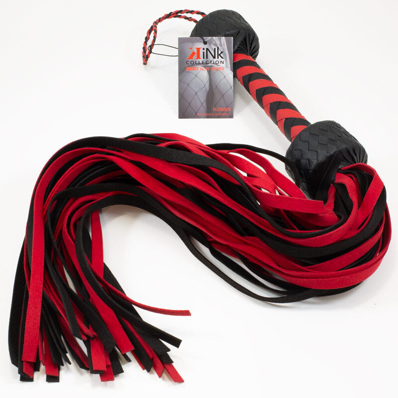 Kink Suede Flogger Black/Red