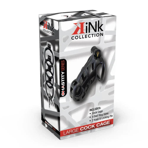 Kink Chastity Cock Cage Large Black