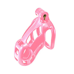 Kink Chastity Locking Cock Cage Medium Pink
