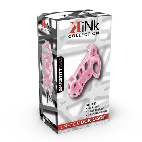 Kink Chastity Cock Cage Large Pink