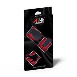 Kink Curious Mask & Tickler Crop Black