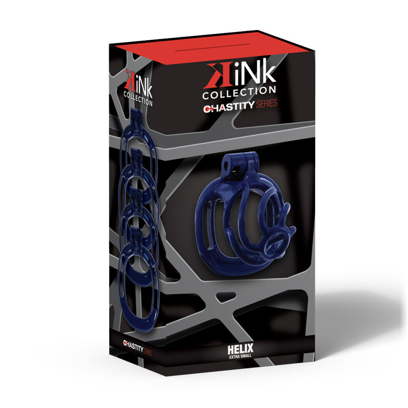 Kink Helix Cock Cage XS Dark Blue
