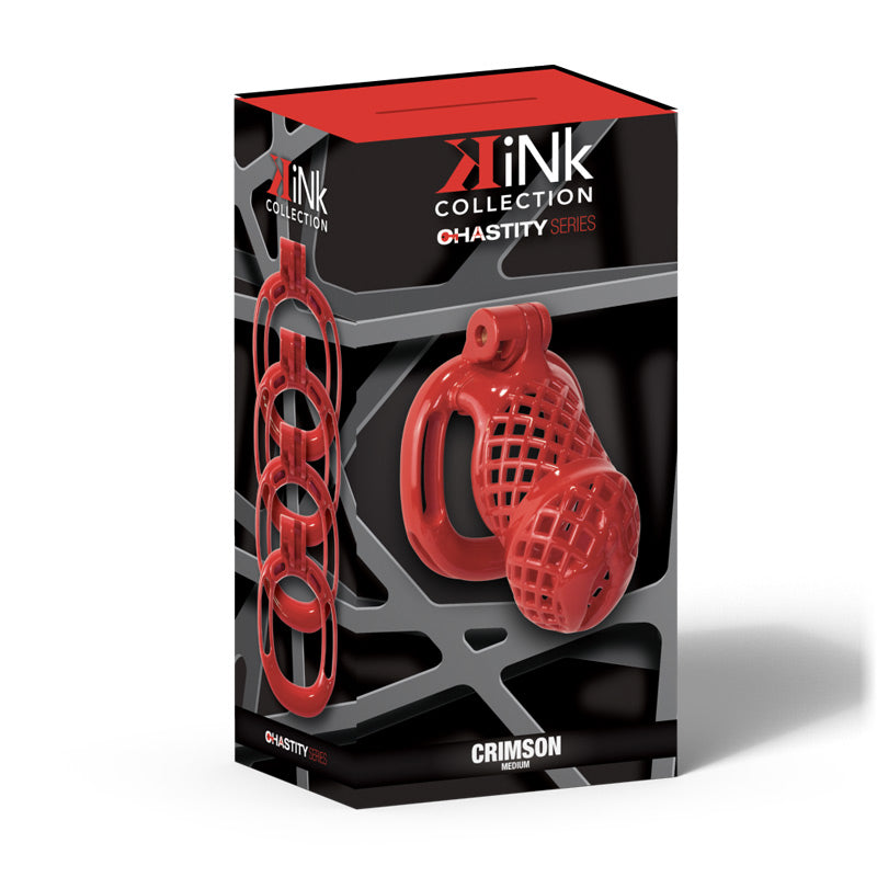 Kink Crimson Cock Cage Medium