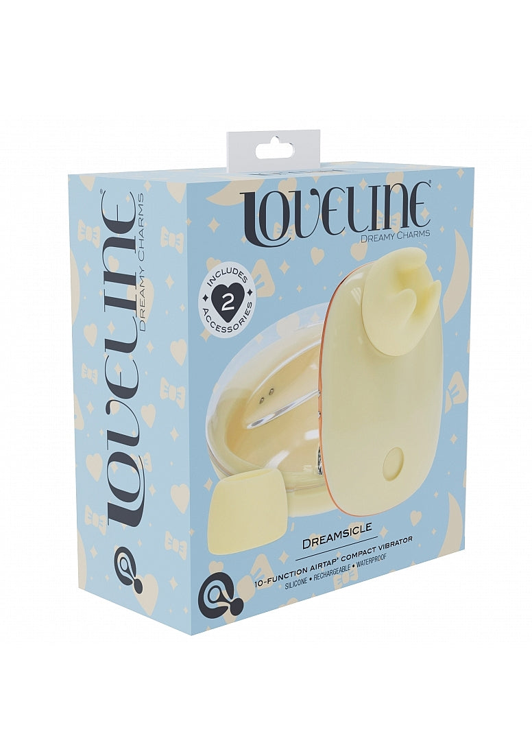 LoveLine - AirTapTech - Dreamsicle - Rechargeable Vibrator- 10 Function - Waterproof - Yellow