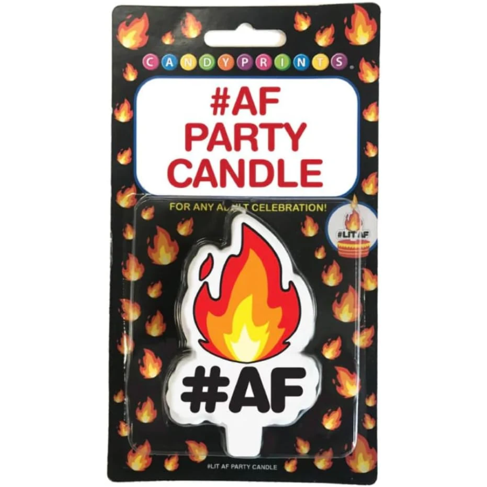 Old as fuck #AF birthday candle Funny humour .