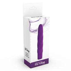 Mi-Vibe Vortec Swirl Vibrator Purple 6 inch