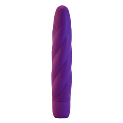 Mi-Vibe Vortec Swirl Vibrator Purple 6 inch
