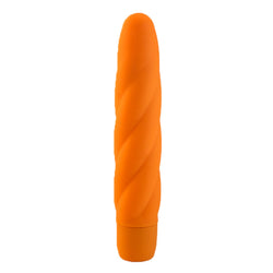 Mi-Vibe Vortec Swirl Vibrator Orange 6 inch
