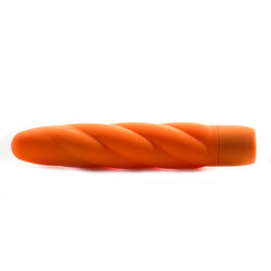 Mi-Vibe Vortec Swirl Vibrator Orange 6 inch
