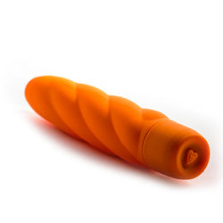 Mi-Vibe Vortec Swirl Vibrator Orange 6 inch
