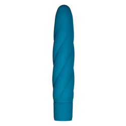 Mi-Vibe Vortec Swirl Vibrator Blue 6 inch