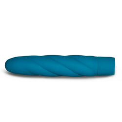Mi-Vibe Vortec Swirl Vibrator Blue 6 inch