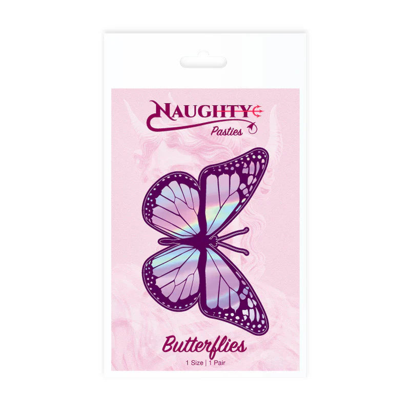 Naughty Holographic Butterfly Pasties