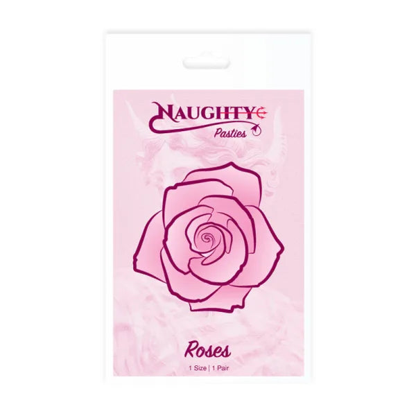 Naughty Glossy Rose Nipple Pasties