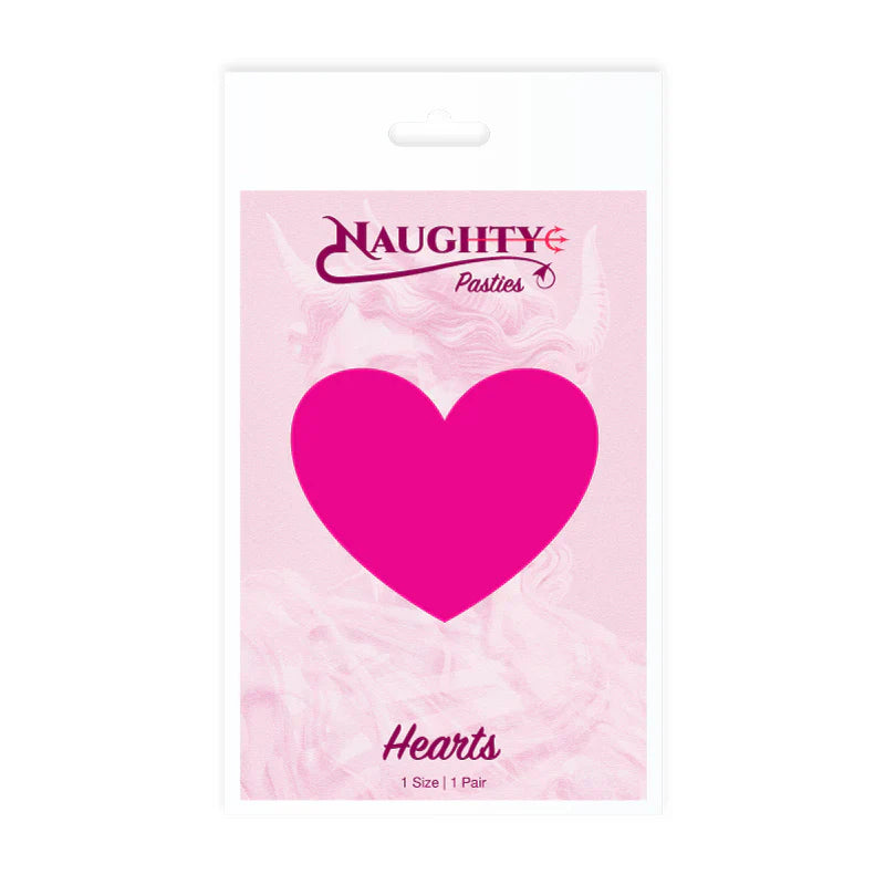 Naughty Glossy Neon Heart Pasties