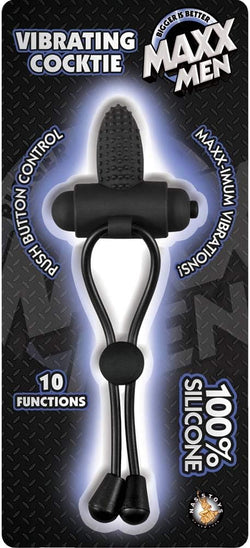 Maxx Men Vibrating Cock Tie Black